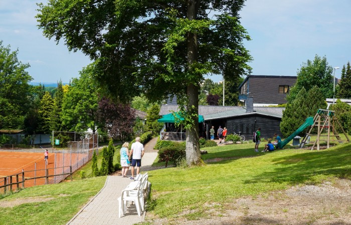 Blick auf unsere Spielwiese für Kinder